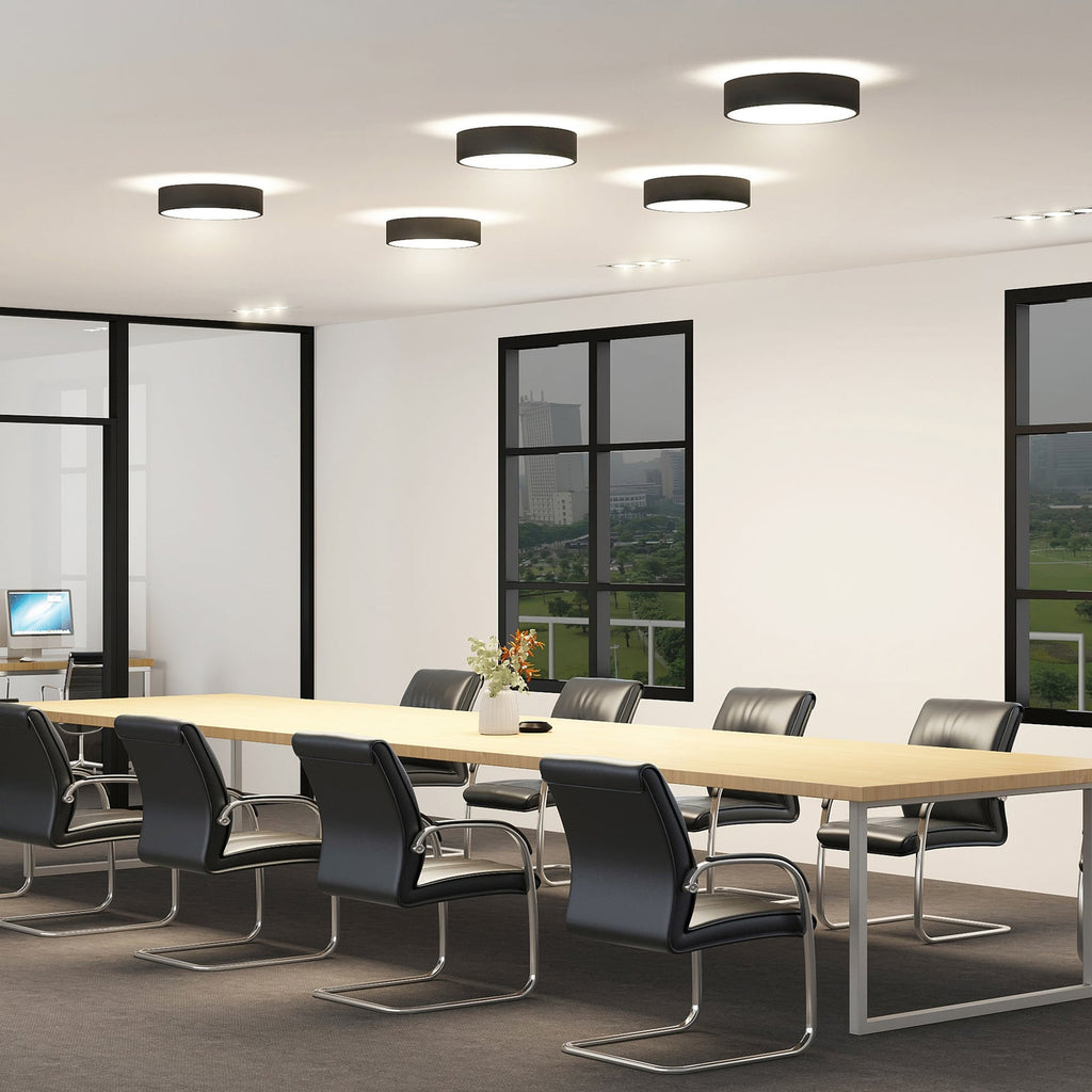 LED-taklampe Vanida svart opp og ned Ø40 cm 30W forfra