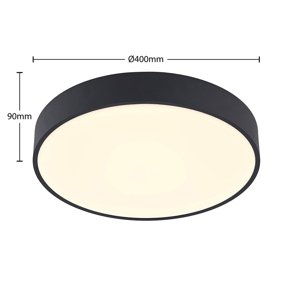 LED-taklampe Vanida svart opp og ned Ø40 cm 30W montert i tak