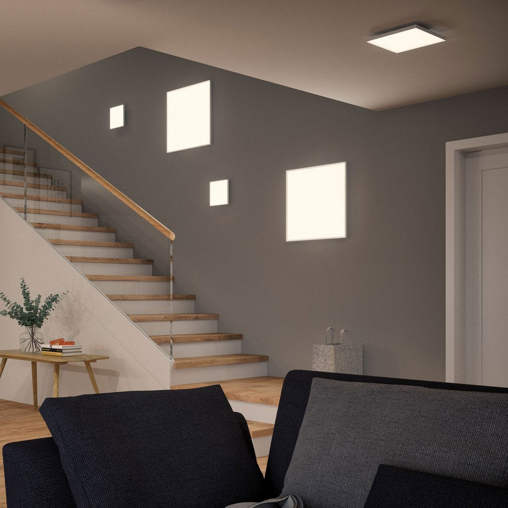 LED-taklampe Velora hvit matt 22,5x22,5 cm lyseffekt
