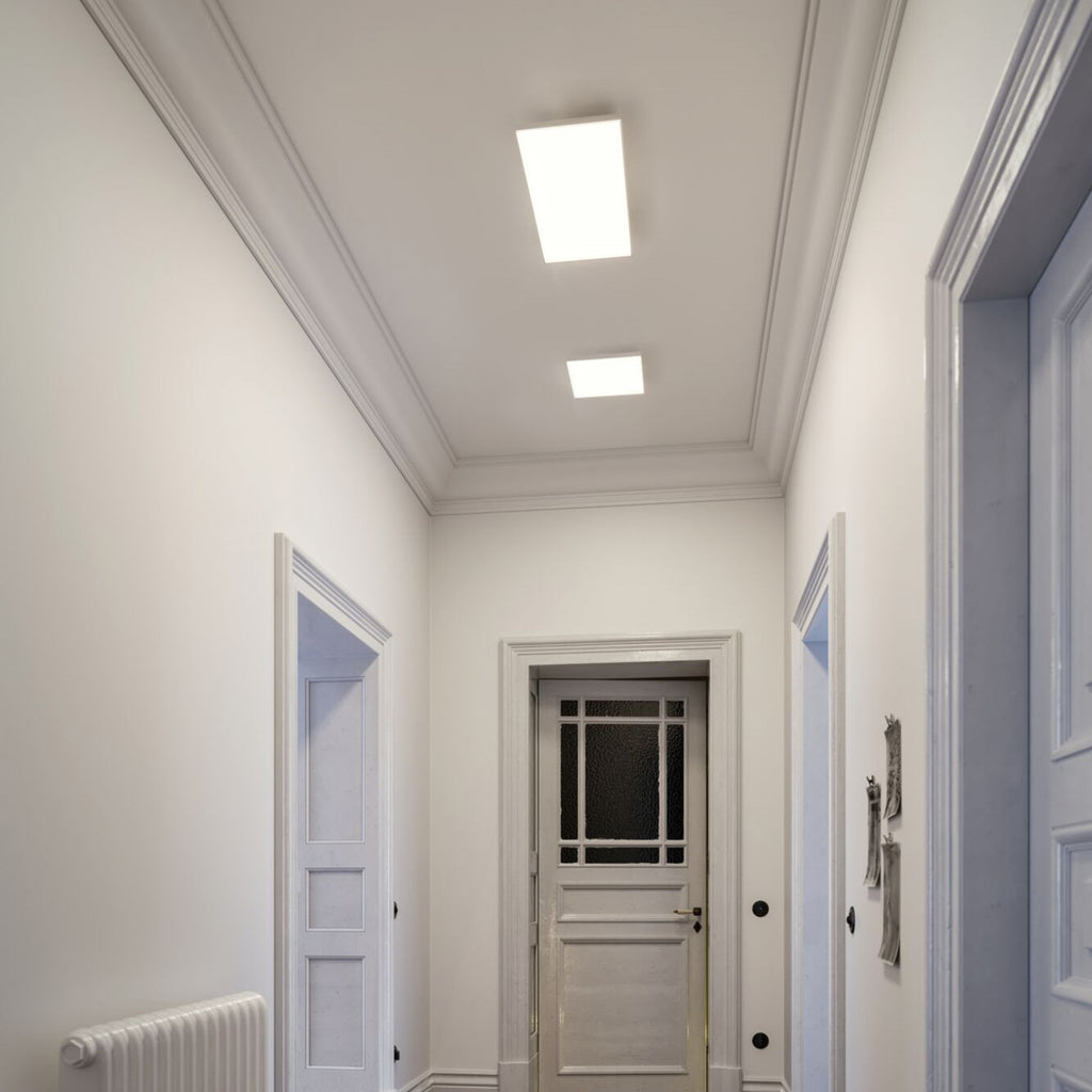 LED-taklampe Velora matt hvit lysbilde