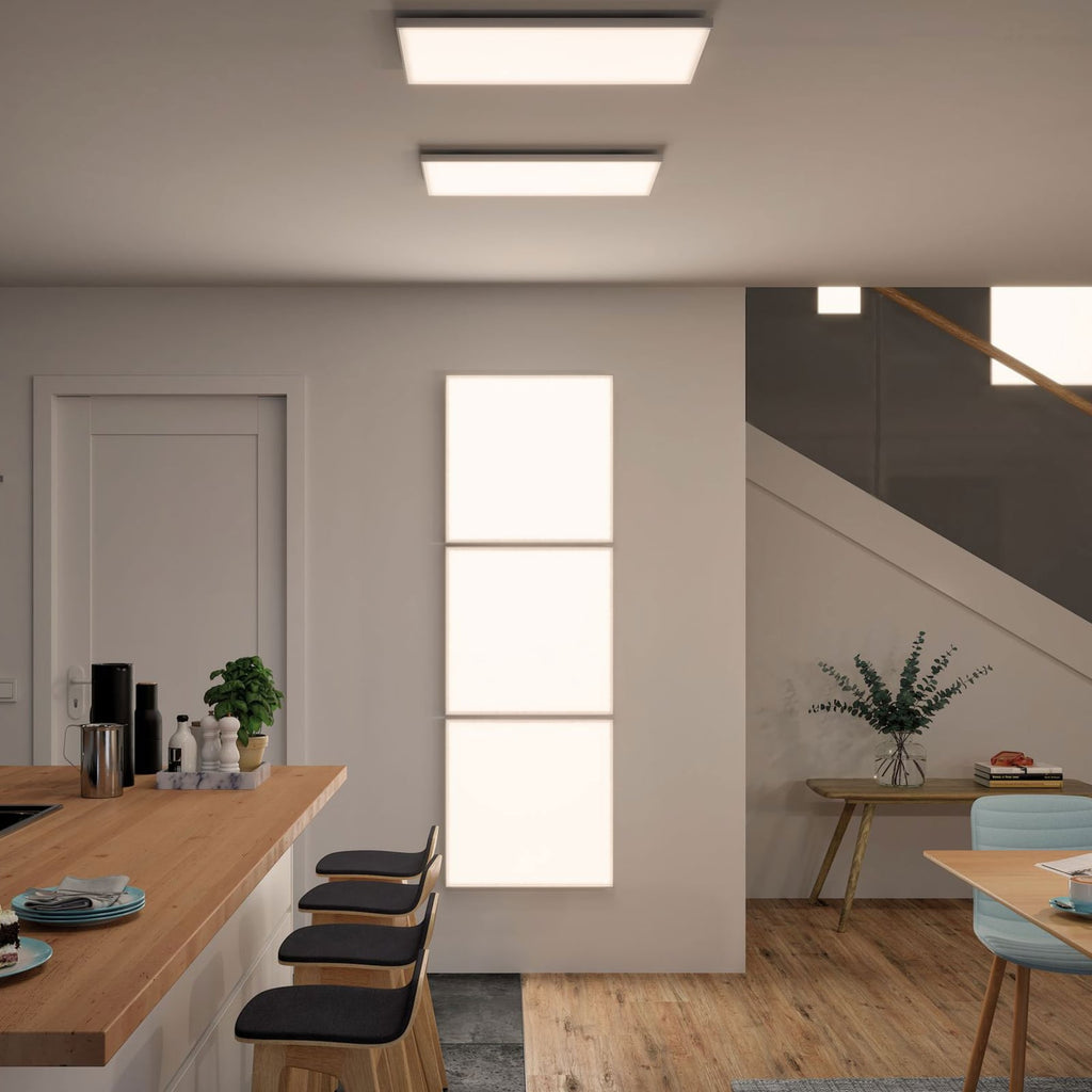 LED-taklampe Velora matt hvit monteringsdetalj