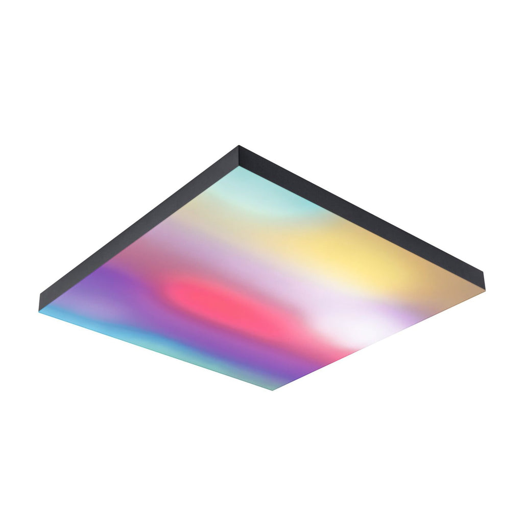 Montert LED taklampe Velora Rainbow RGBW med fjernkontroll i rom