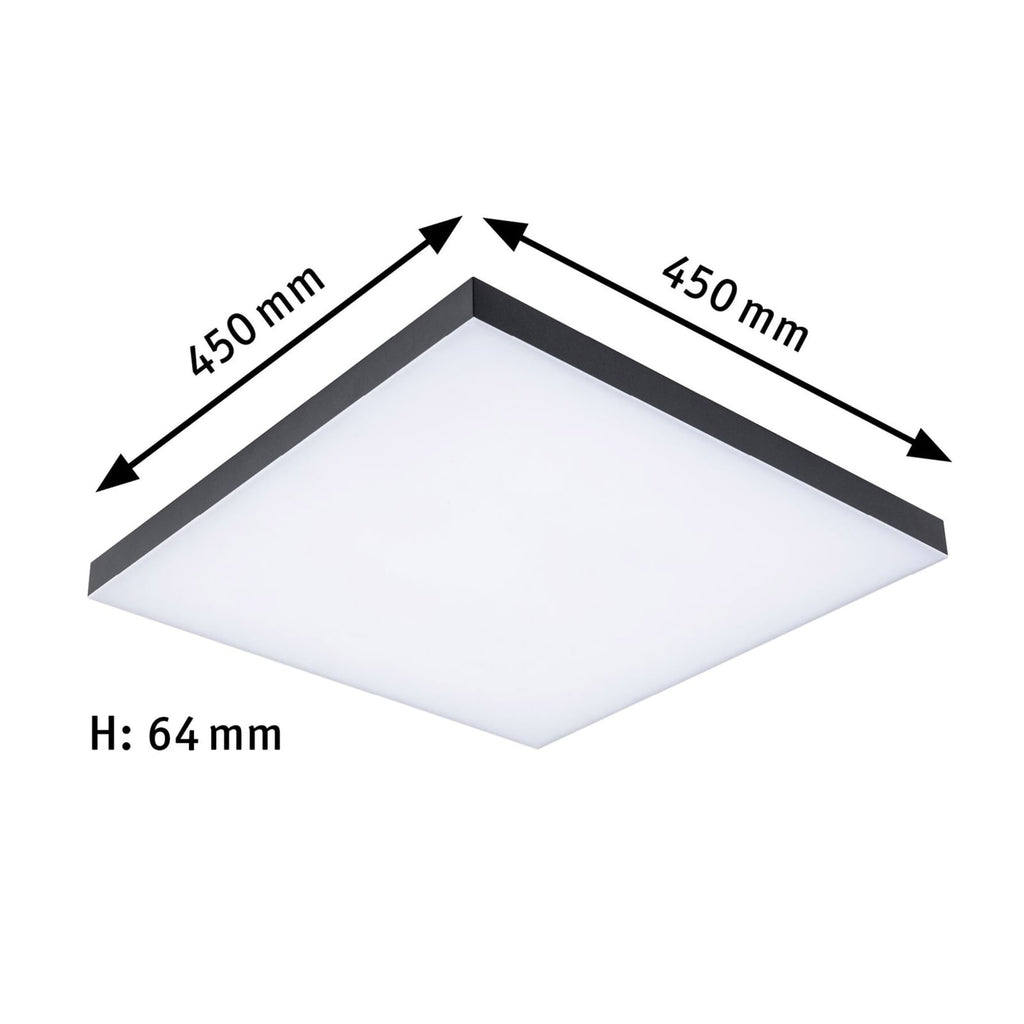 LED taklampe Velora Rainbow RGBW med fjernkontroll sideprofil