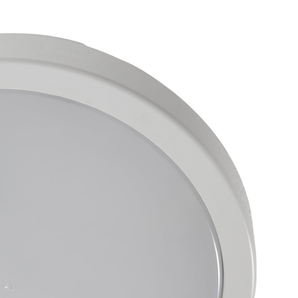 Nærbilde av LED taklampe Vera hvit plast Ø22 cm