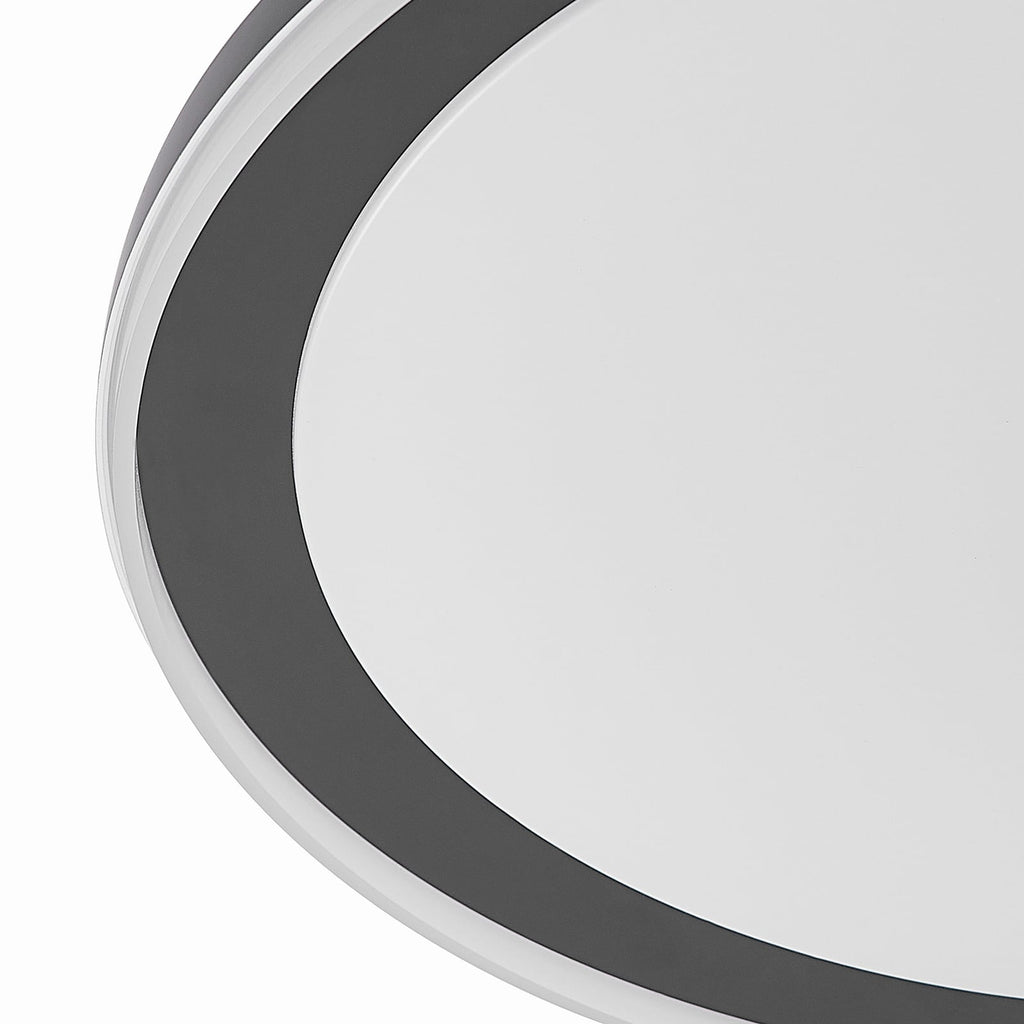 LED taklampe Verdan dimbar CCT med fjernkontroll Ø55 cm svart fjernkontroll