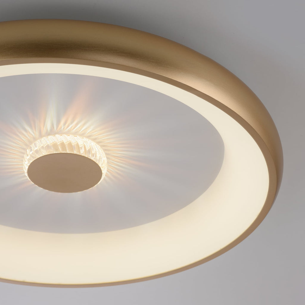 Detalj av LED taklampe Vertigo CCT dimbar messing