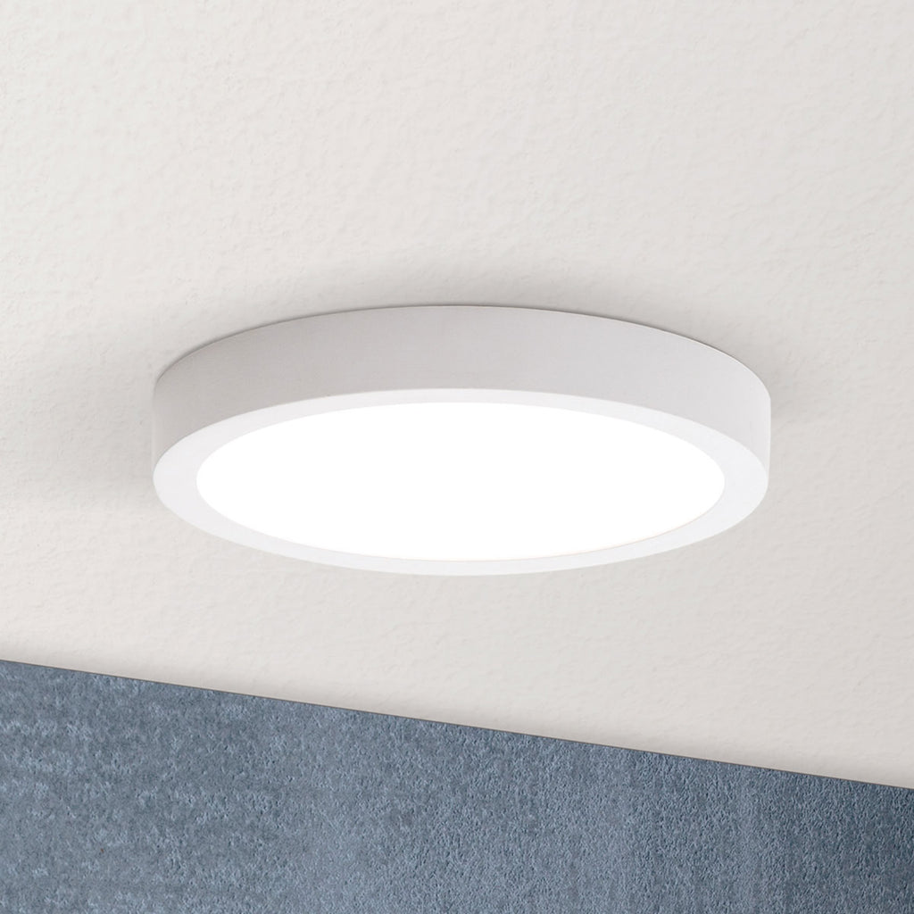 LED taklampe Vika rund hvit aluminium detalj
