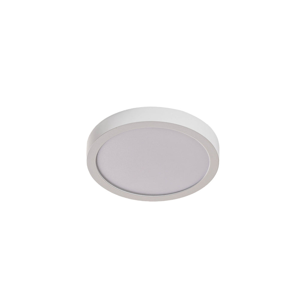 LED taklampe Vika rund hvit aluminium montert i tak