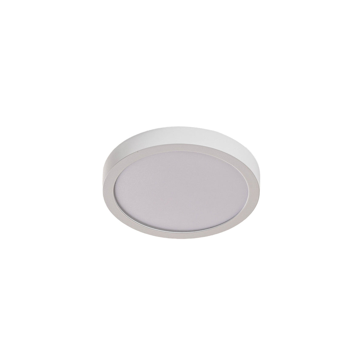 LED taklampe Vika rund hvit aluminium montert i tak