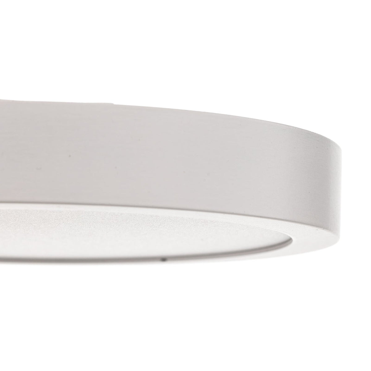 LED taklampe Vika rund hvit aluminium lys på