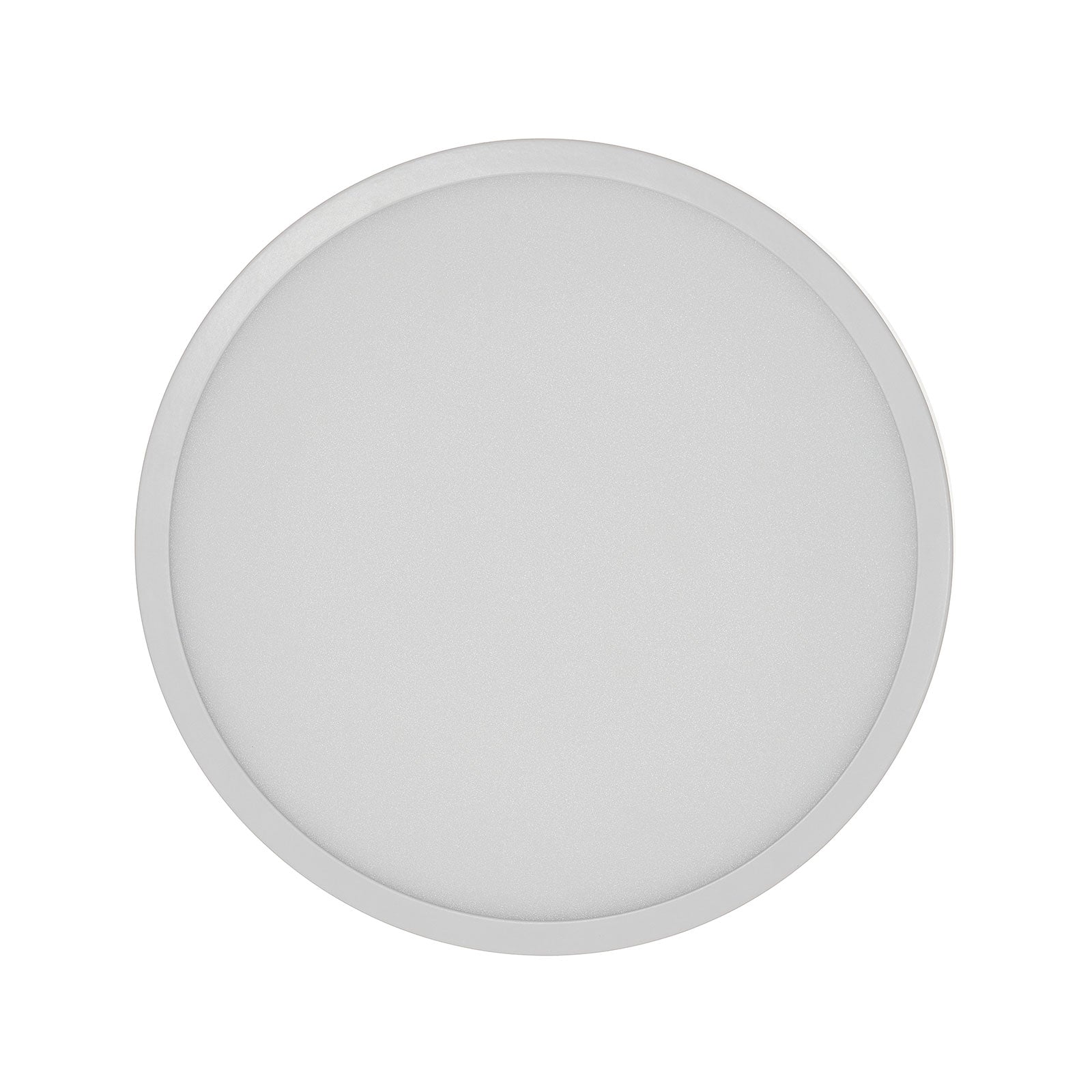 LED taklampe Vika rund hvit aluminium nærbilde av diffusor