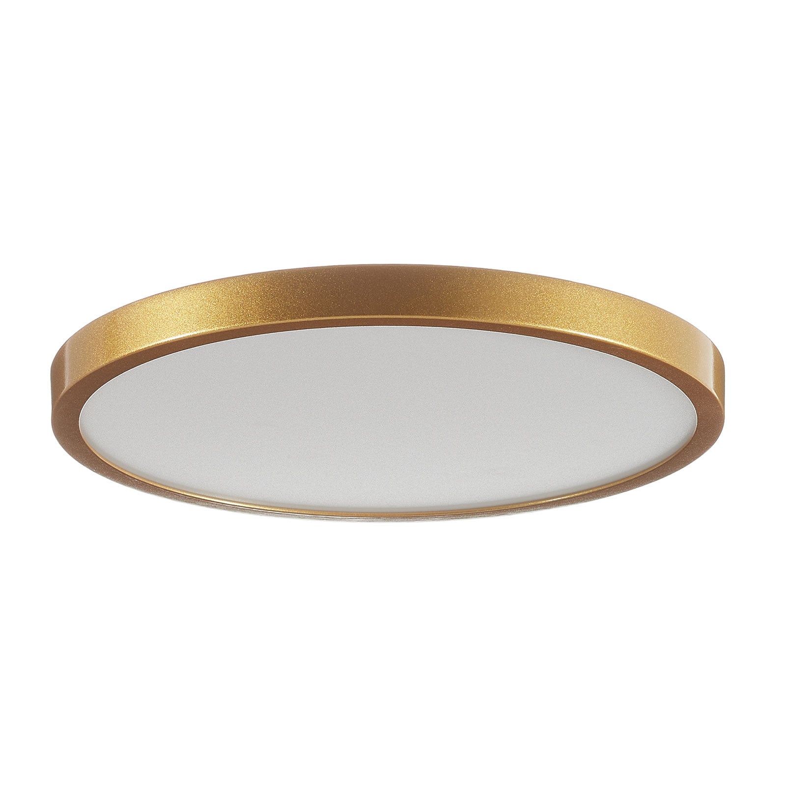 LED taklampe Vika rund matt gull forfra