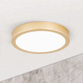 LED taklampe Vika rund matt gull Ø18 cm forfra