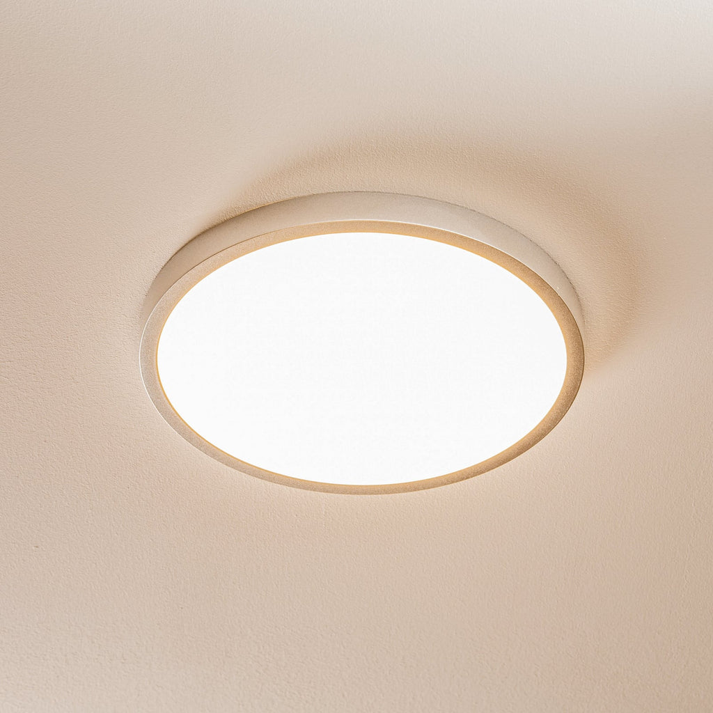 LED taklampe Vika rund matt titan foran