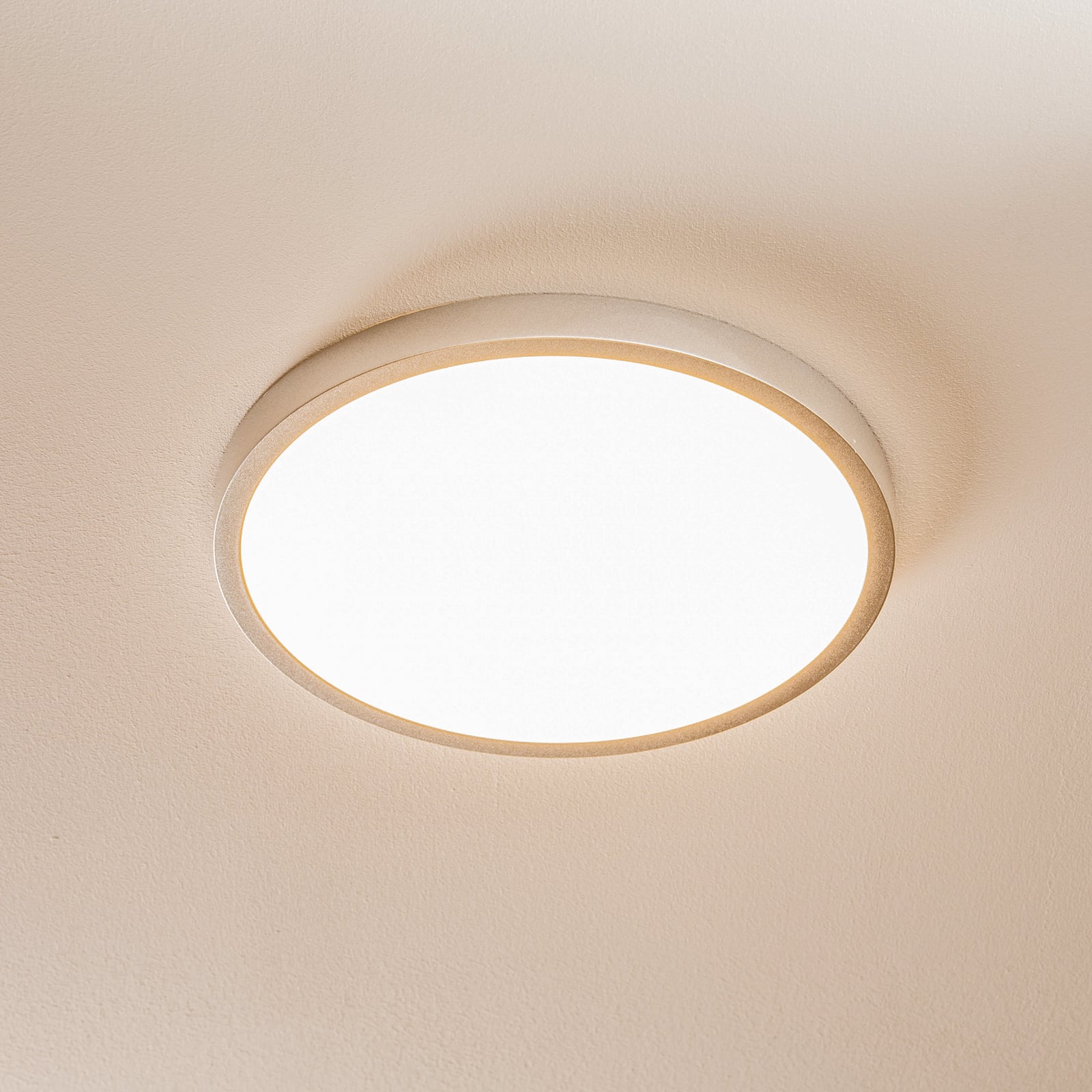 LED taklampe Vika rund matt titan foran