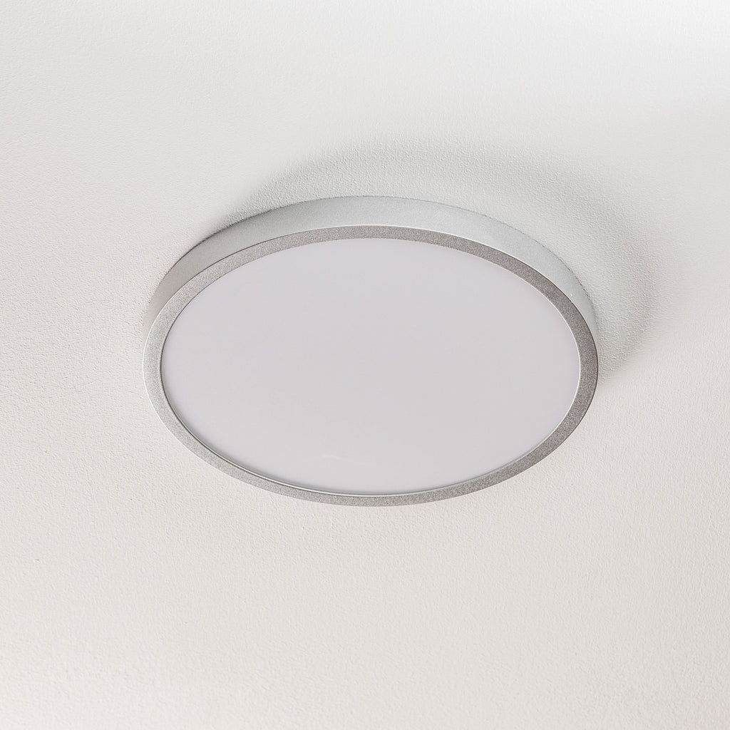 LED taklampe Vika rund matt titan bakside
