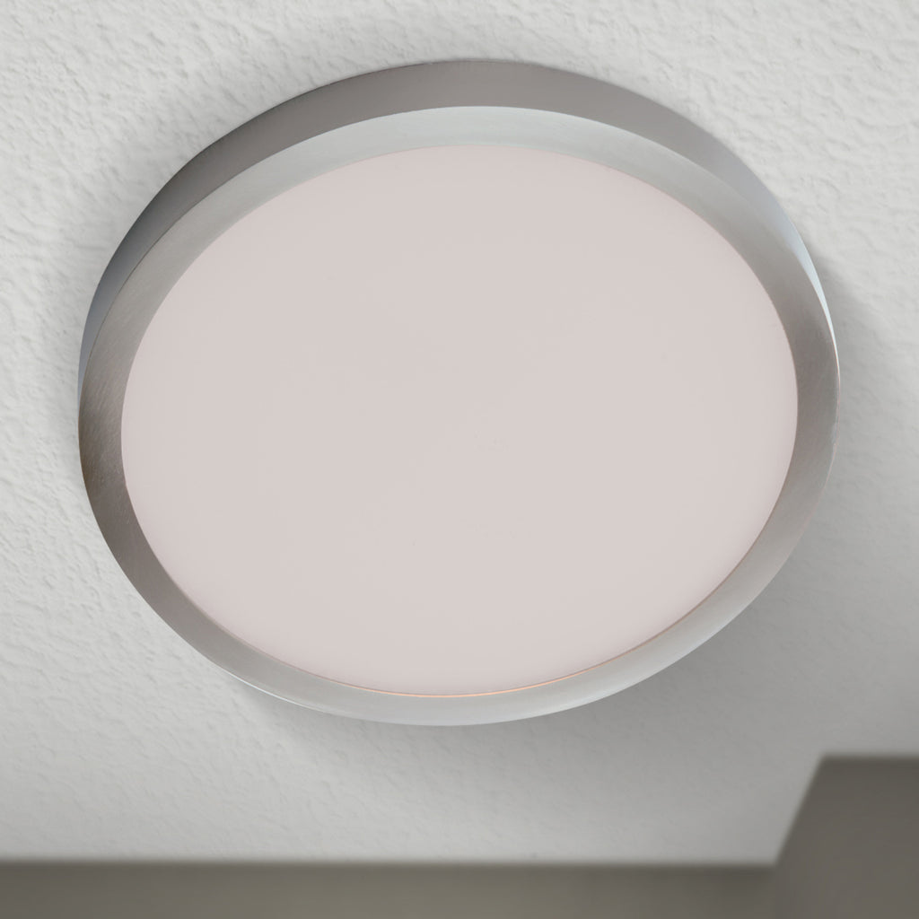 LED taklampe Vika rund matt titan Ø23 cm 22W varmhvit side