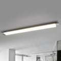 LED taklampe Vinca avlang hvit/sølv 90 cm forfra