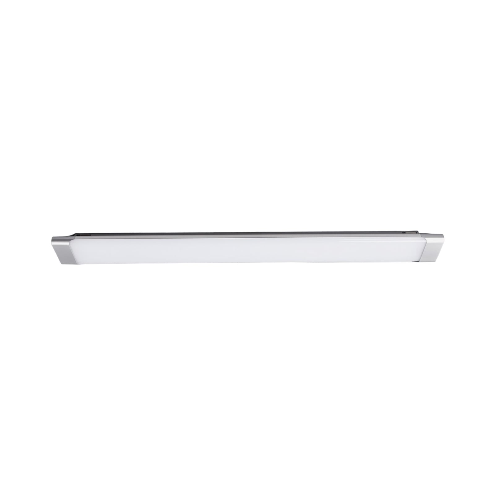 LED taklampe Vinca avlang hvit/sølv 90 cm montert i rom