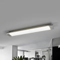 LED taklampe Vinca hvit sølv forfra