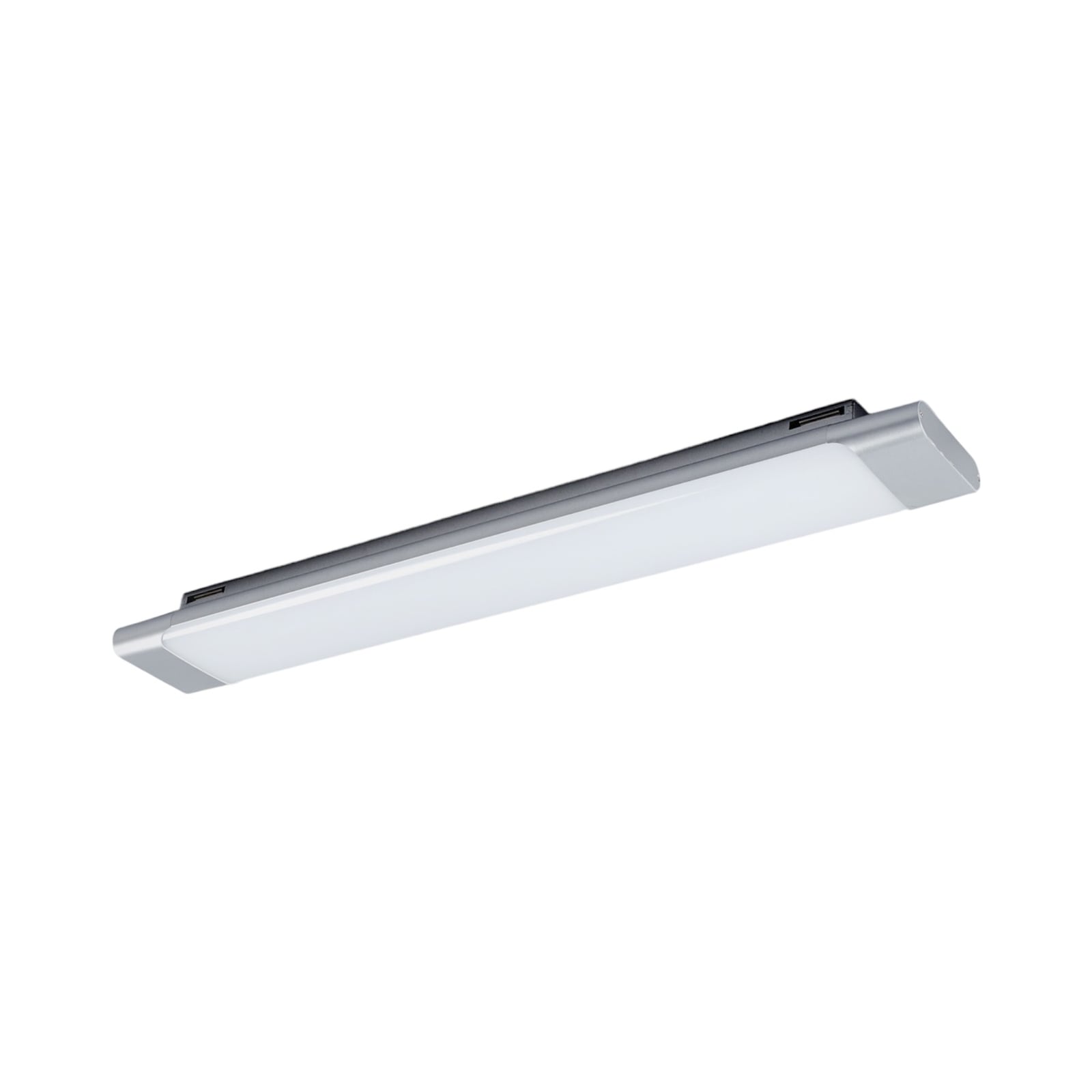 LED taklampe Vinca hvit sølv montert i rom