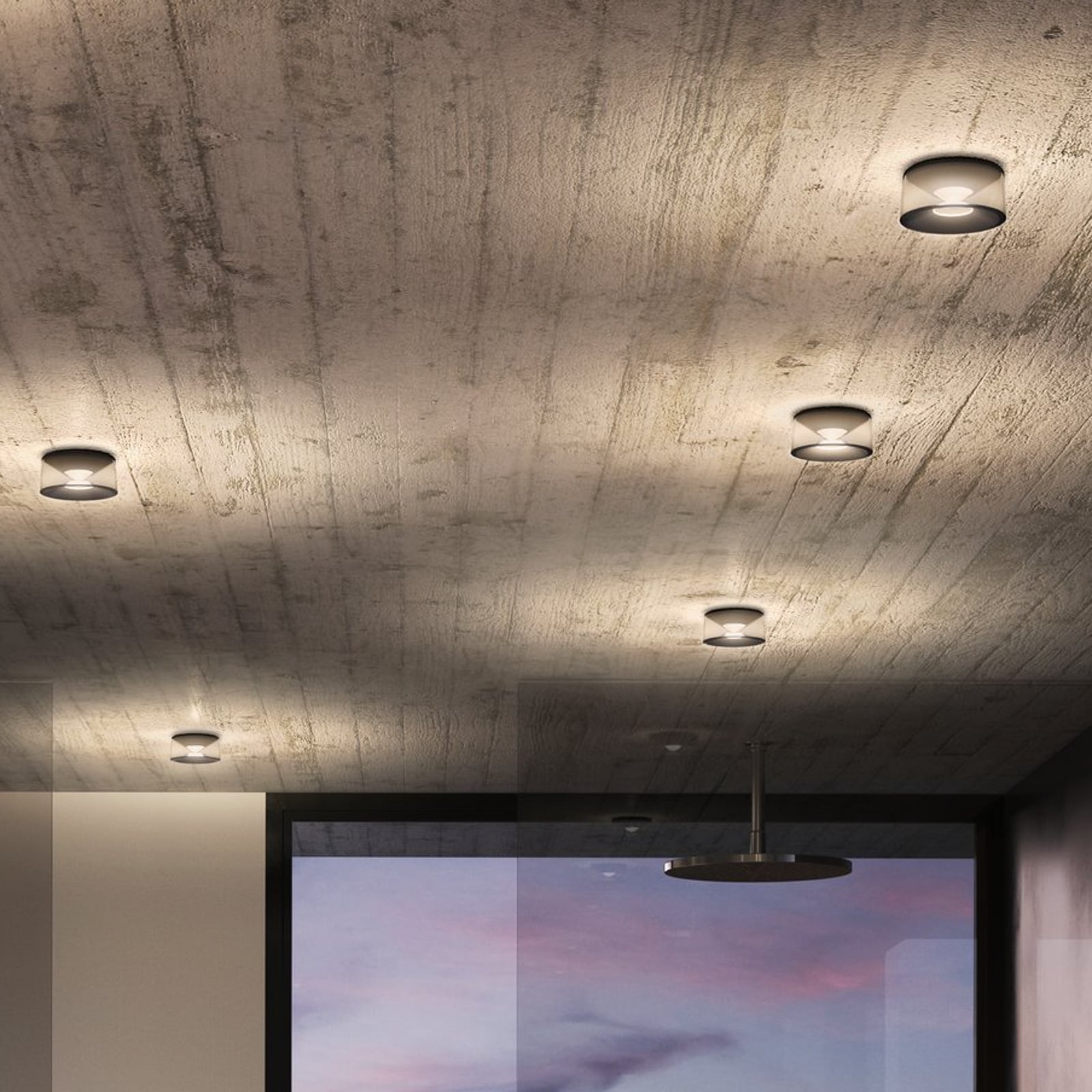 Detaljbilde av LED taklampe Vior dimbar hvit Ø13 cm