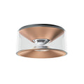 LED taklampe Vior roségull Ø13 cm forfra