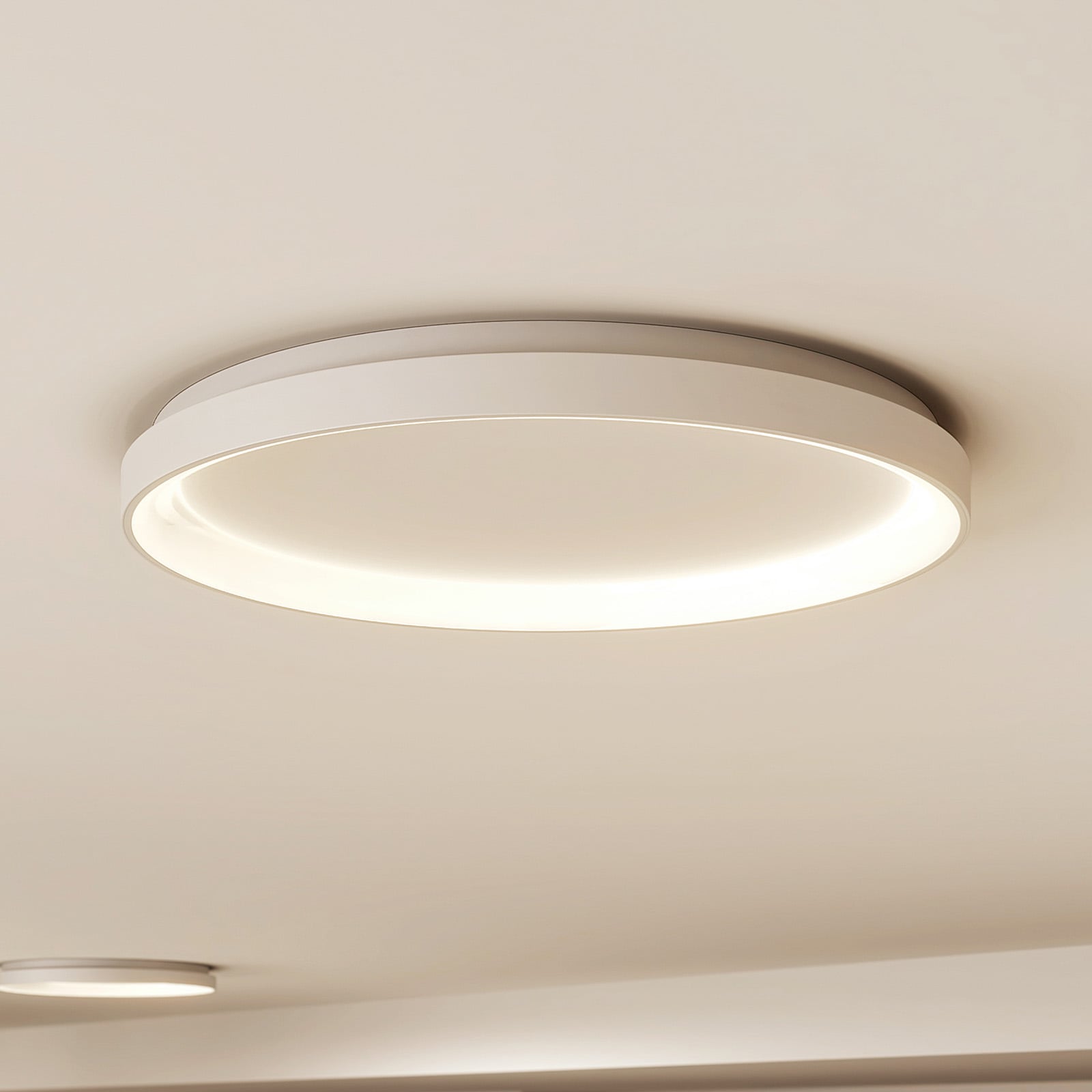 LED taklampe Vivy dimbar hvit metall Ø58 cm forfra