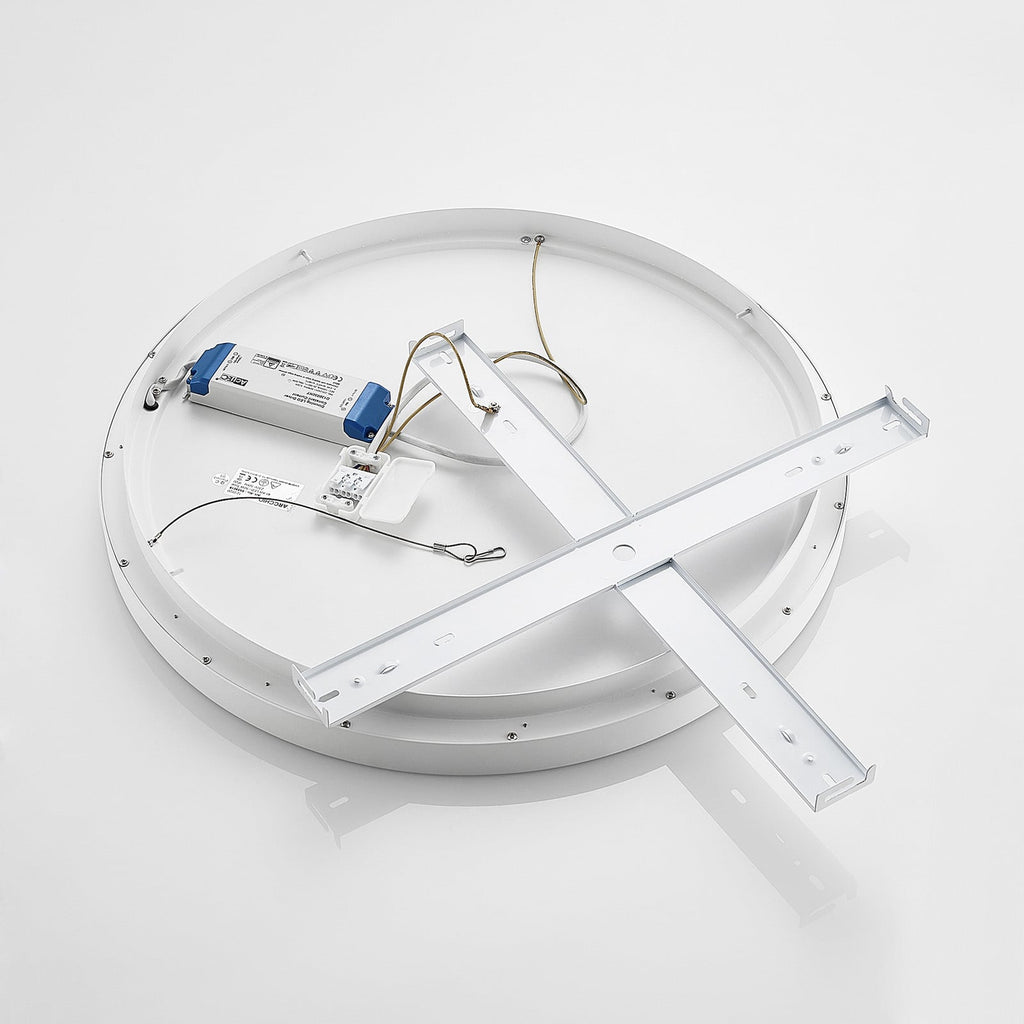 LED taklampe Vivy dimbar hvit metall Ø58 cm montert i stue