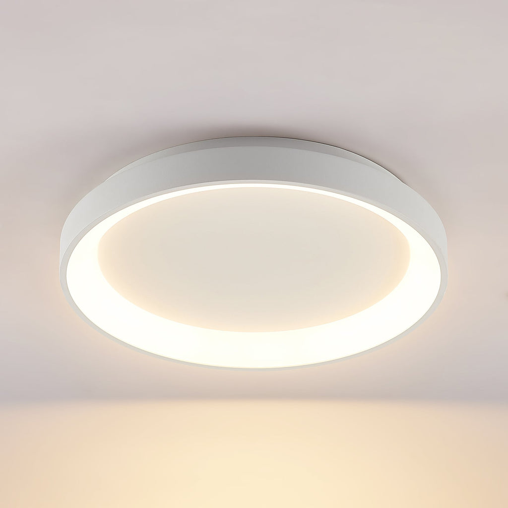 LED taklampe Vivy dimbar hvit metall Ø38 cm montert i tak