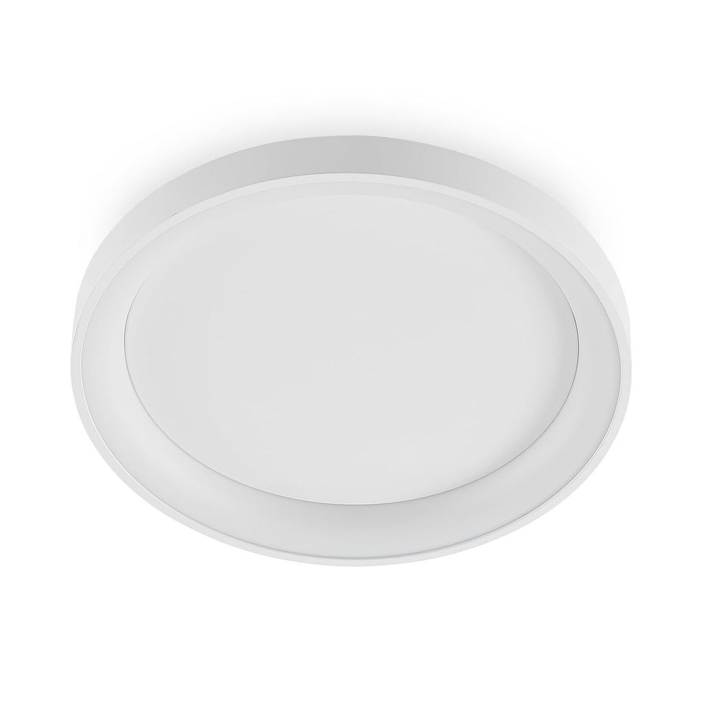 Nærbilde av LED taklampe Vivy dimbar hvit metall Ø38 cm
