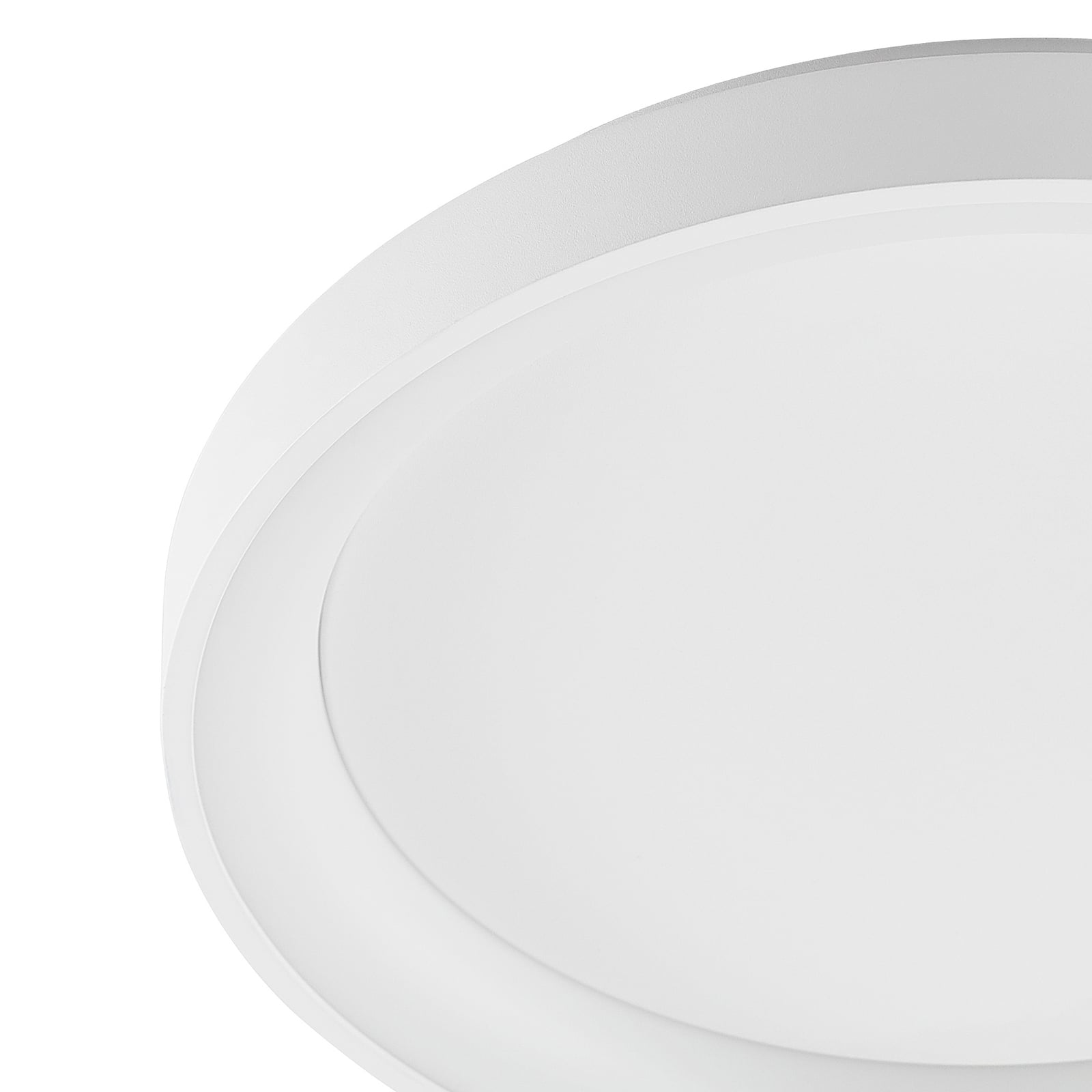LED taklampe Vivy dimbar hvit metall Ø38 cm med dimmer