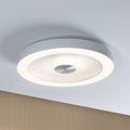 LED taklampe Volea dimbar hvit/sølv Ø40 cm IP44 forfra