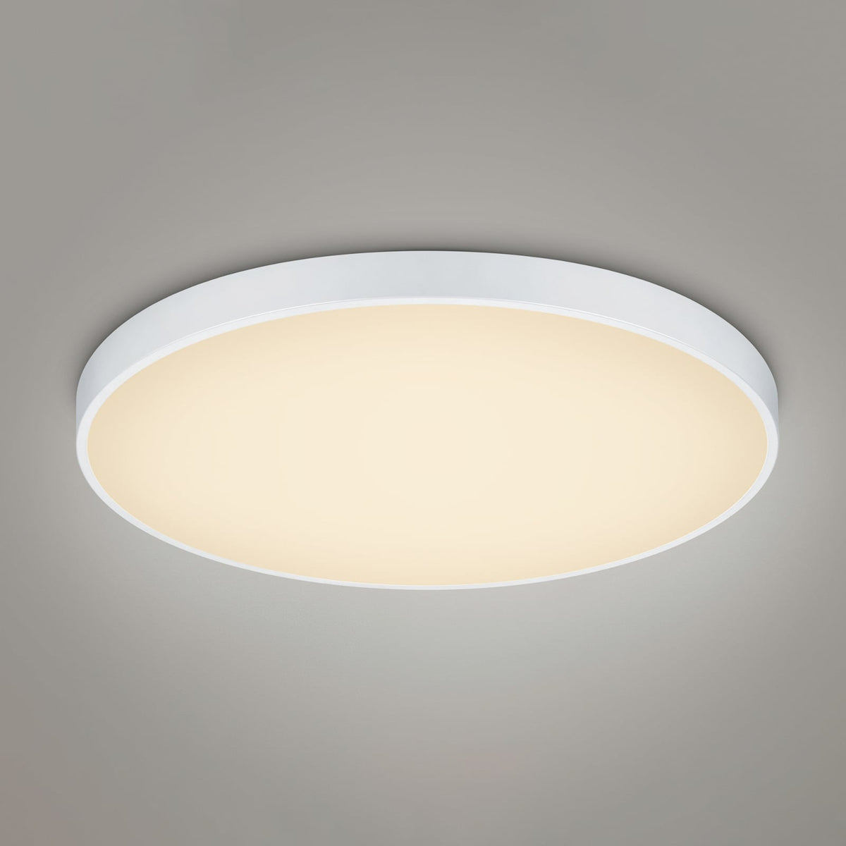 Montert LED taklampe Waco CCT dimbar matt hvit Ø75 cm 102W i rom