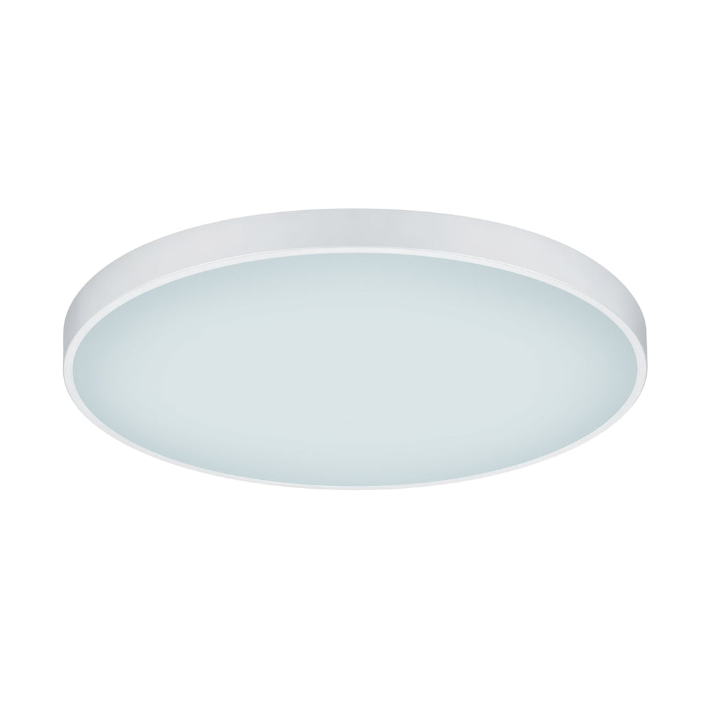 Nærbilde av LED taklampe Waco CCT dimbar matt hvit Ø75 cm 102W metall og akryl