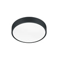 LED taklampe Waco CCT svart matt Ø31 cm front