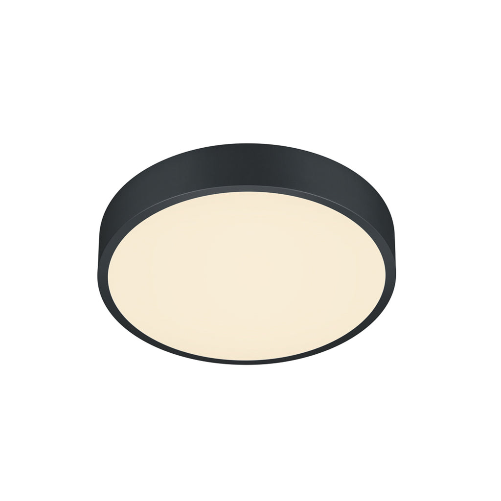 LED taklampe Waco CCT svart matt Ø31 cm detalj