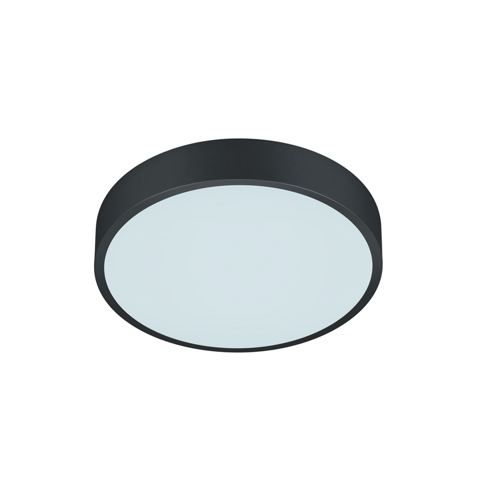 LED taklampe Waco CCT svart matt Ø31 cm nærbilde av bryter
