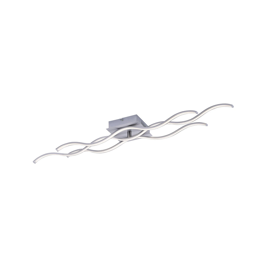 LED taklampe Wave aluminium stål detalj