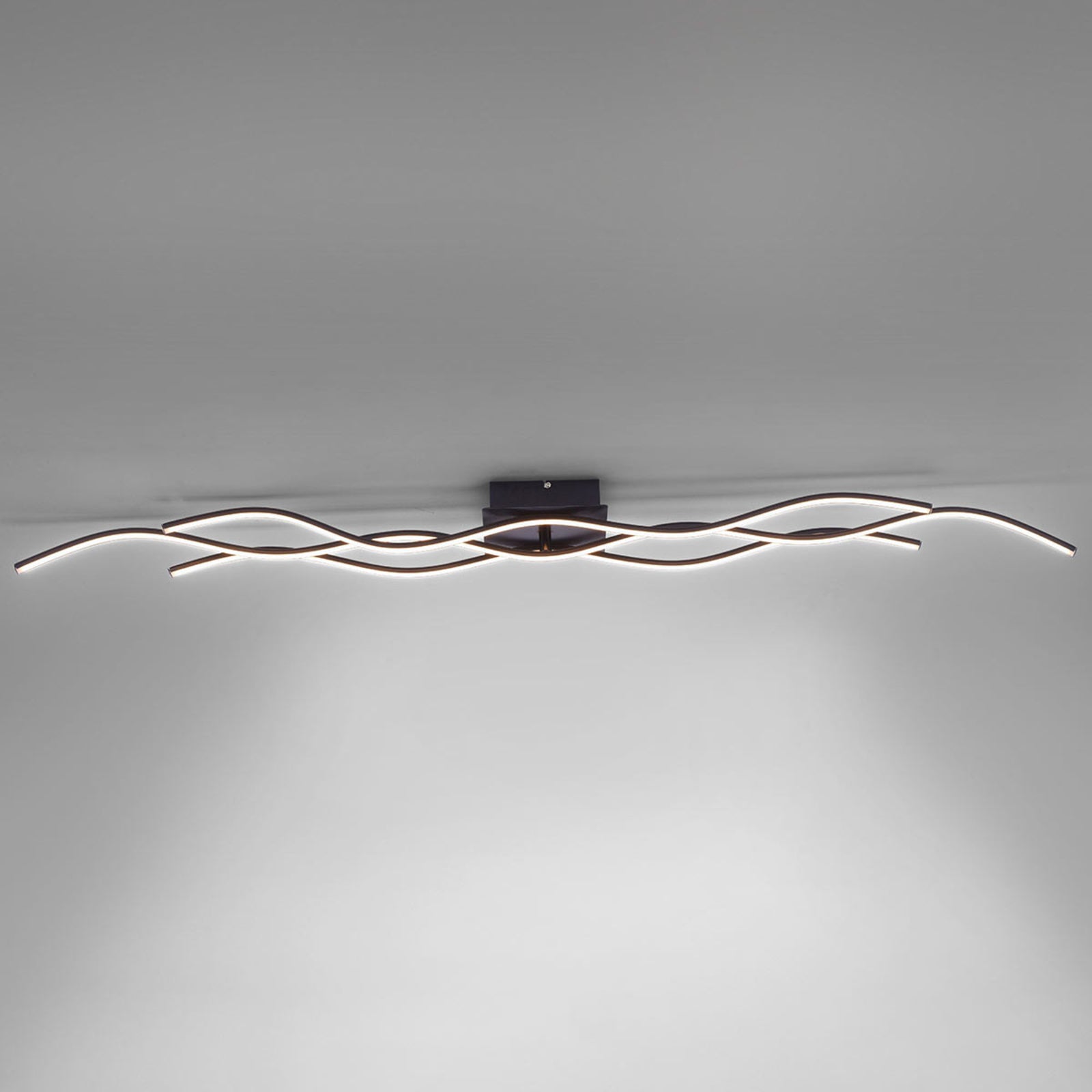 LED taklampe Wave bølgeformet svart bakside