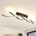 LED taklampe Welina dimbar svart 107 cm sett forfra