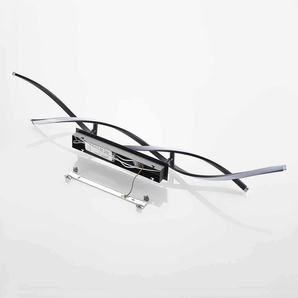 LED taklampe Welina dimbar svart 107 cm med veggbryter