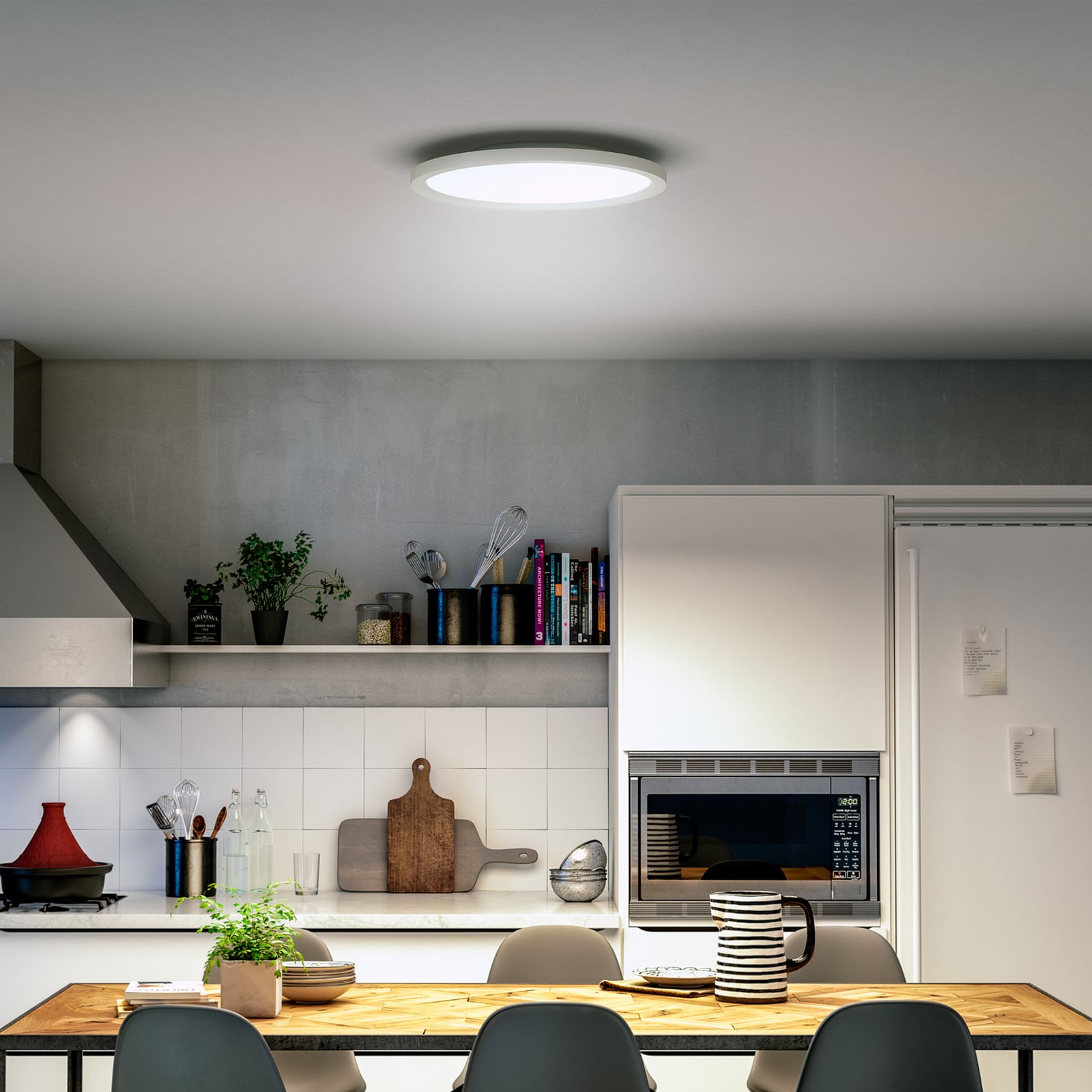 LED-taklampe White Ambiance Aurelle forfra