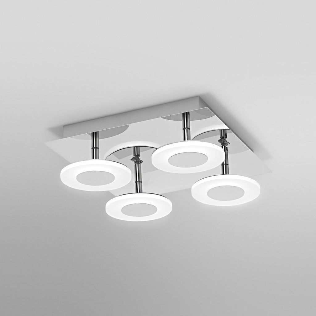 LED taklampe WiFi Orbis Wave dimbar 30x30 cm IP44 forfra