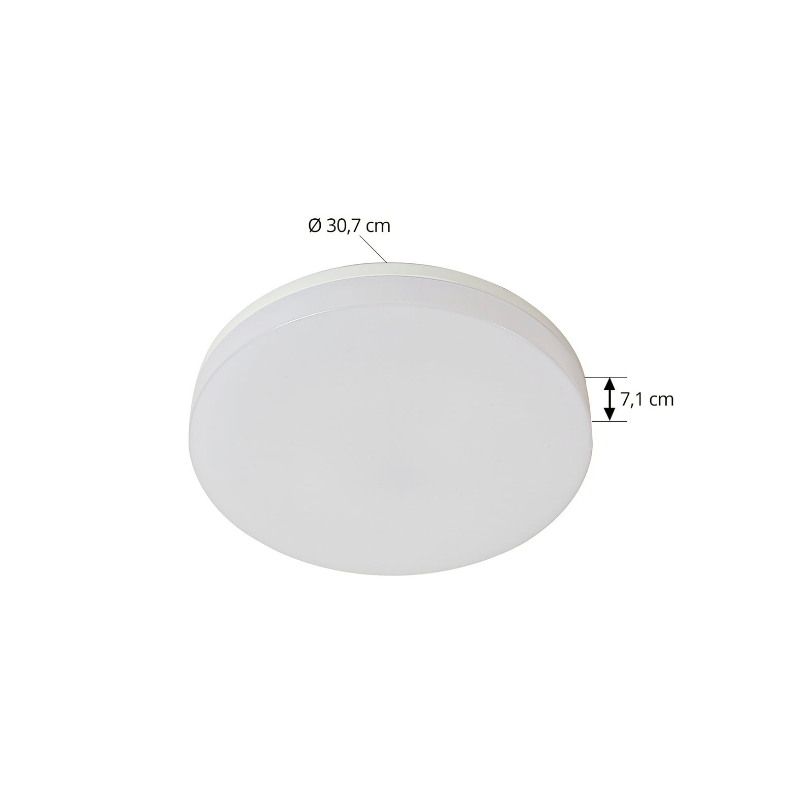 Montert LED taklampe Wynion CCT dimbar hvit på bad