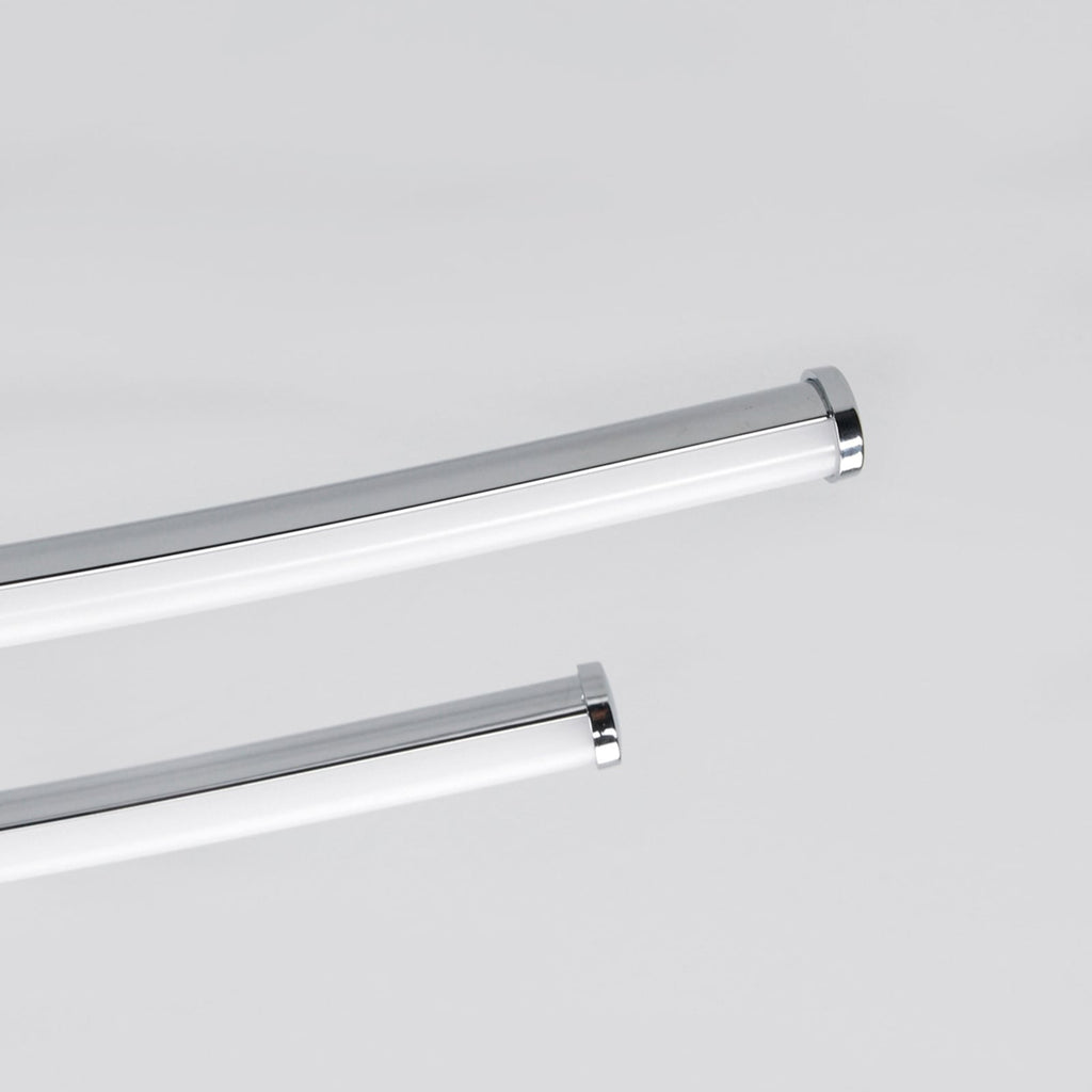 LED taklampe Yael gitterdesign krom 67x67 cm montert i tak