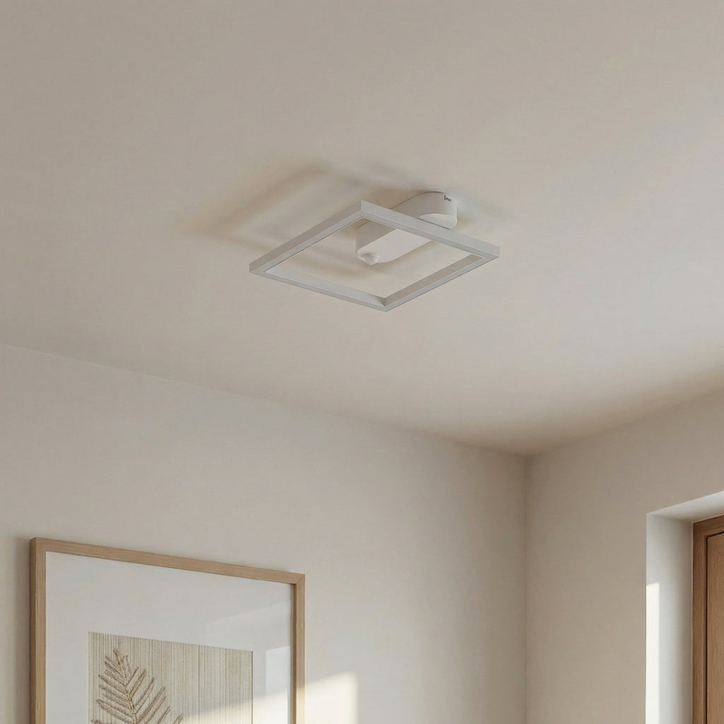 Detalj av LED taklampe Yulla med bevegelsessensor hvit