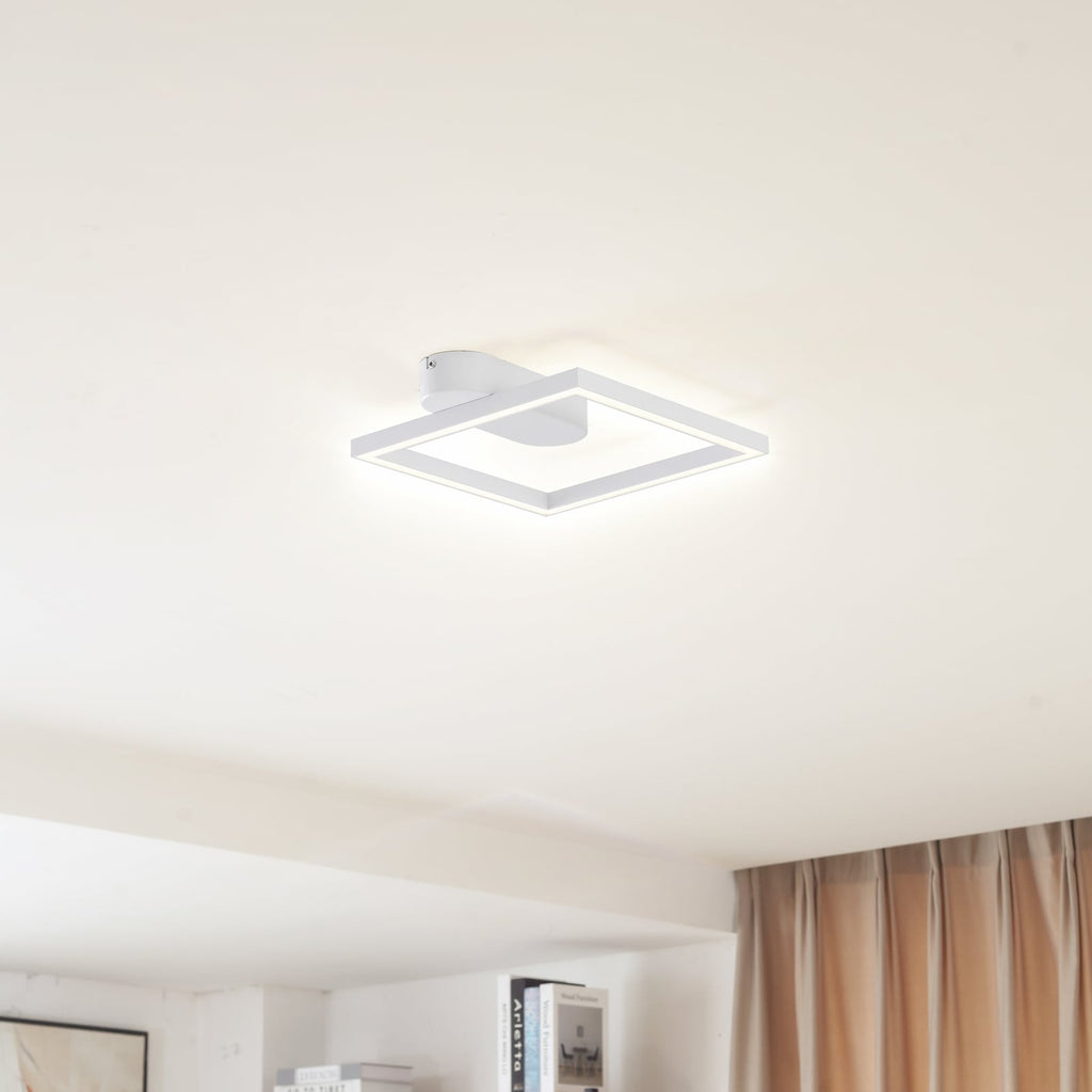 LED taklampe Yulla hvit aluminium bakside