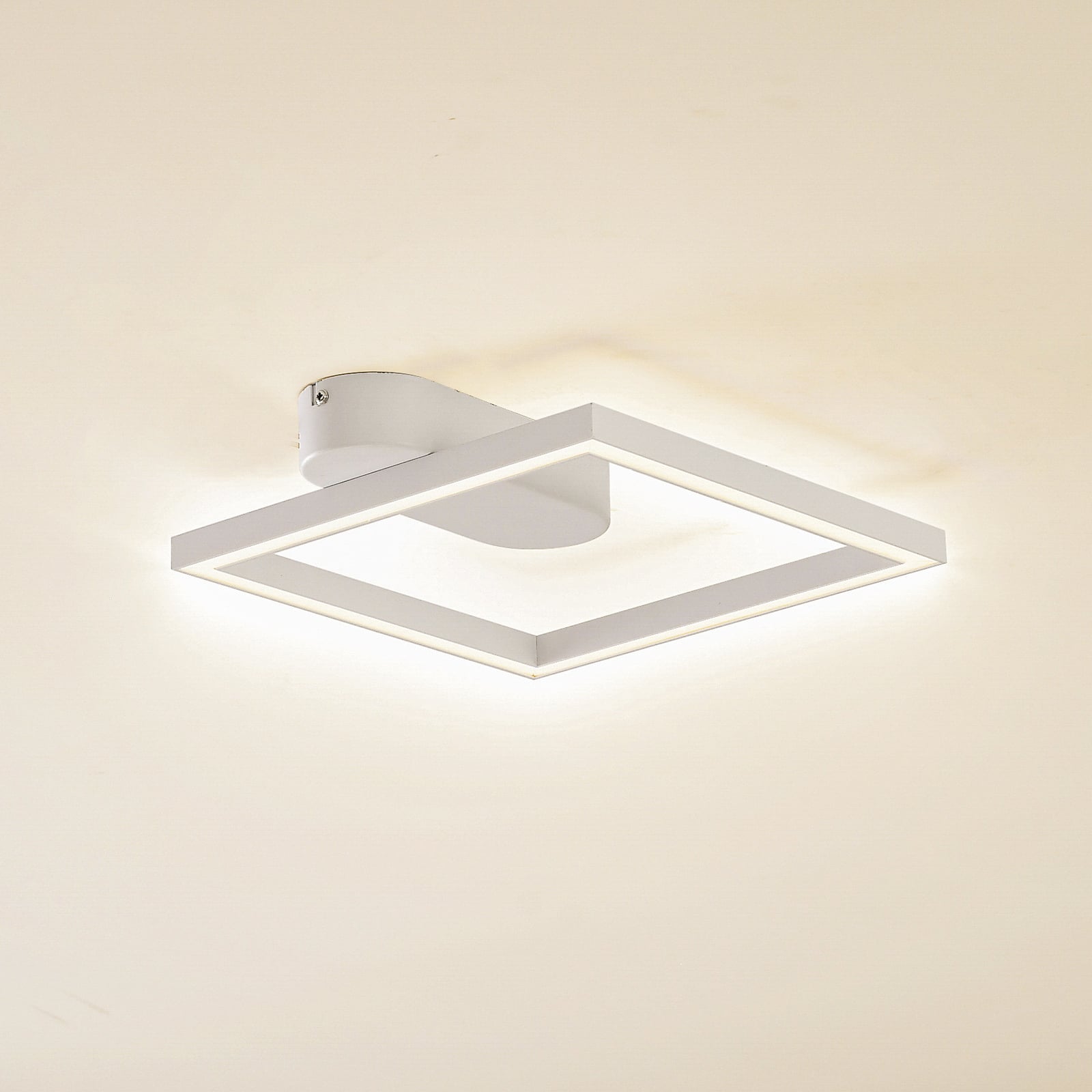 LED taklampe Yulla hvit aluminium forfra