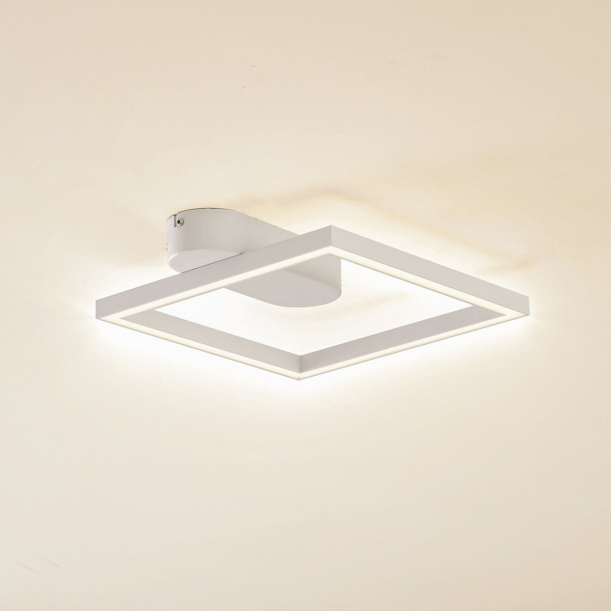 LED taklampe Yulla hvit aluminium forfra